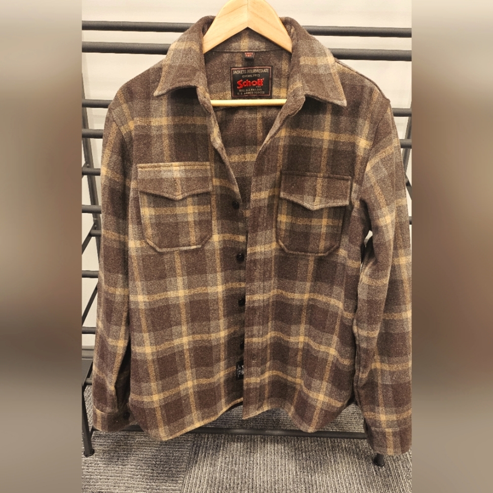 SCHOTT NYC Wool CPO shacket